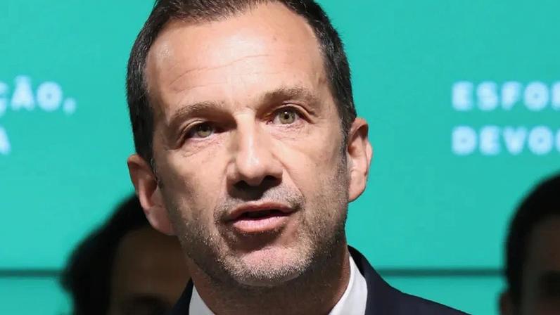 Frederico Varandas, presidente do Sporting, durante discurso