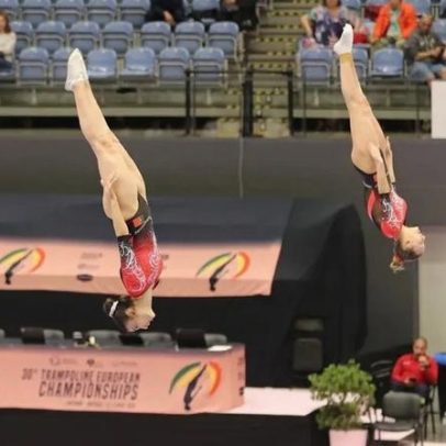 Catarina Nunes e Sofia Correia vice-campeãs da Europa em trampolim sincronizado