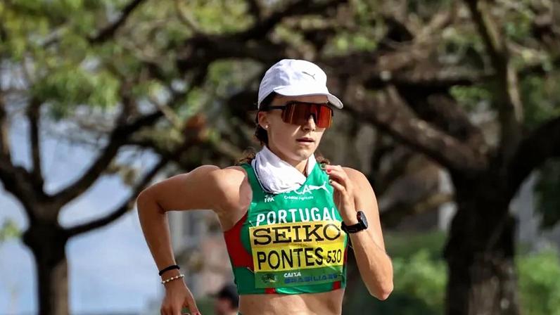 Joana Pontes compete na maratona de marcha atlética no Brasil