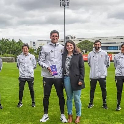 Benfica recebe prémio de melhor equipa técnica de março na Liga BPI