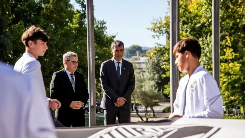 João Henrique Faria (à esq.) ao lado de António Miguel Cardoso