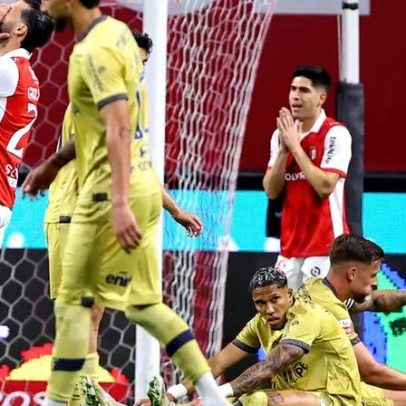 Tensão nos minutos finais do Sp. Braga-Famalicão