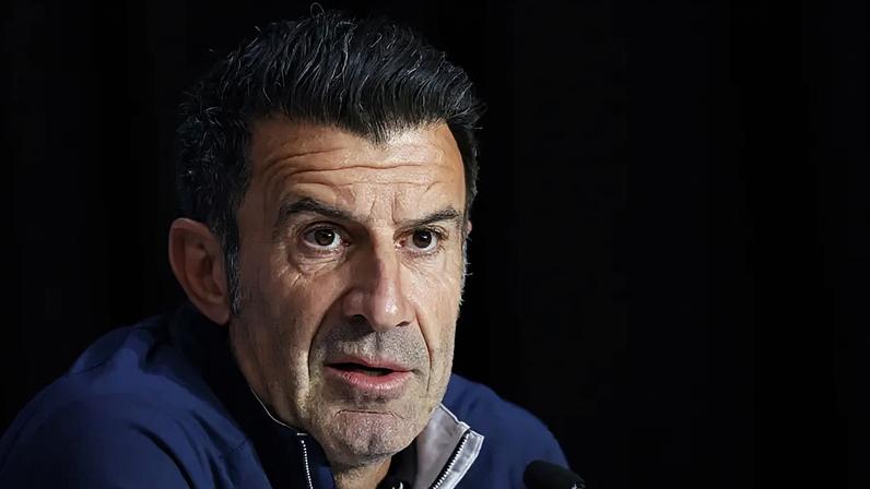 Luís Figo na conferência de imprensa dos Laureus