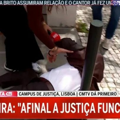 Luís Filipe Vieira sofre queda aparatosa à saída do Campus de Justiça