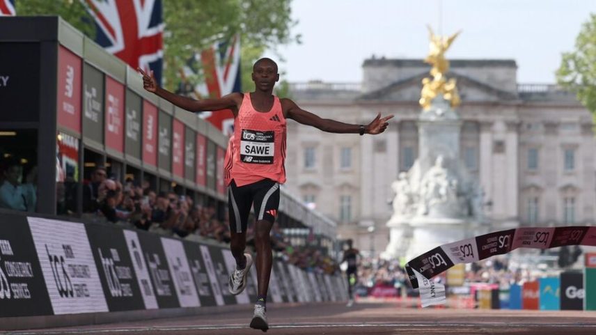 Queniano Sebastian Sawe correu maratona de Londres abaixo das duas horas