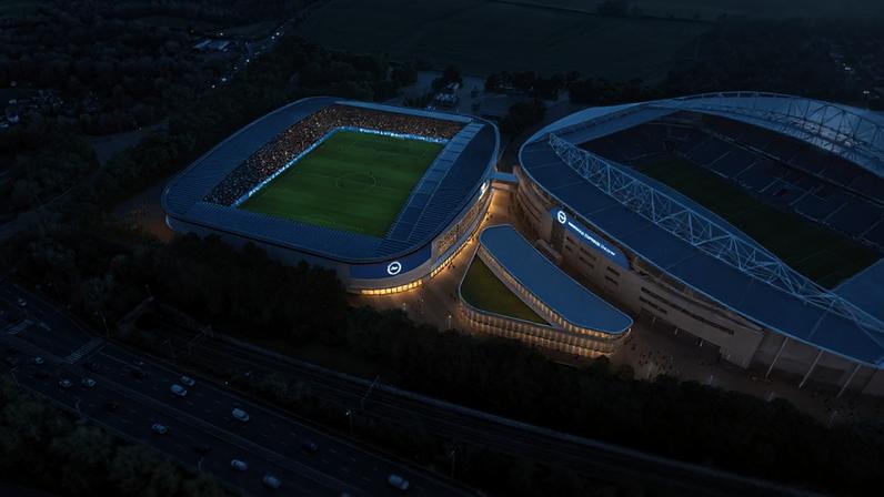 Estádio do Brighton para futebol feminino