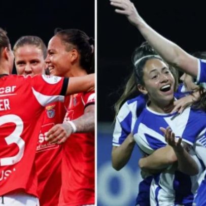 Já definido o horário do Benfica-FC Porto no futebol feminino