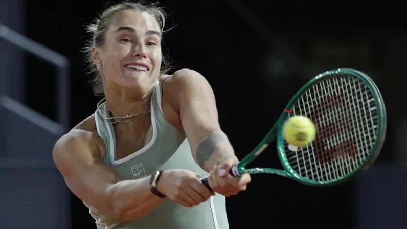 Sabalenka em ação