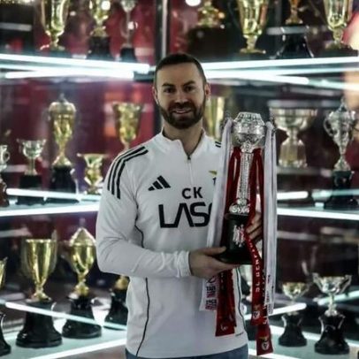 Cassiano Klein elogia balneário do Benfica e comenta mensagem difícil de vencer