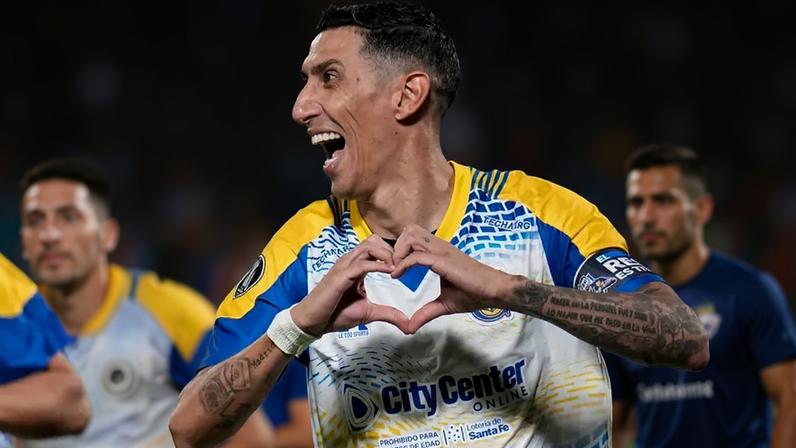 Di María realiza sonho de marcar na Libertadores 20 anos após estreia