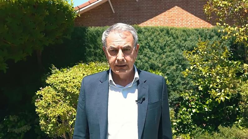 José Luis Rodríguez Zapatero, durante uma parte do vídeo que divulgou para defender a sua inocência