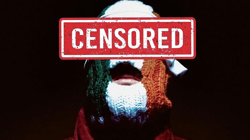 Cartazes do novo álbum 'Fenian' da banda Kneecap censurados nos transportes de Londres