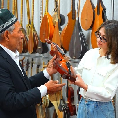 Instrumentos da Rota da Seda preservam som e tradição
