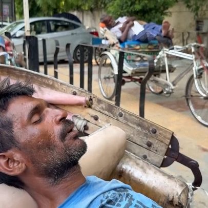 Onda de calor atinge o norte da Índia, perto de 48 °C