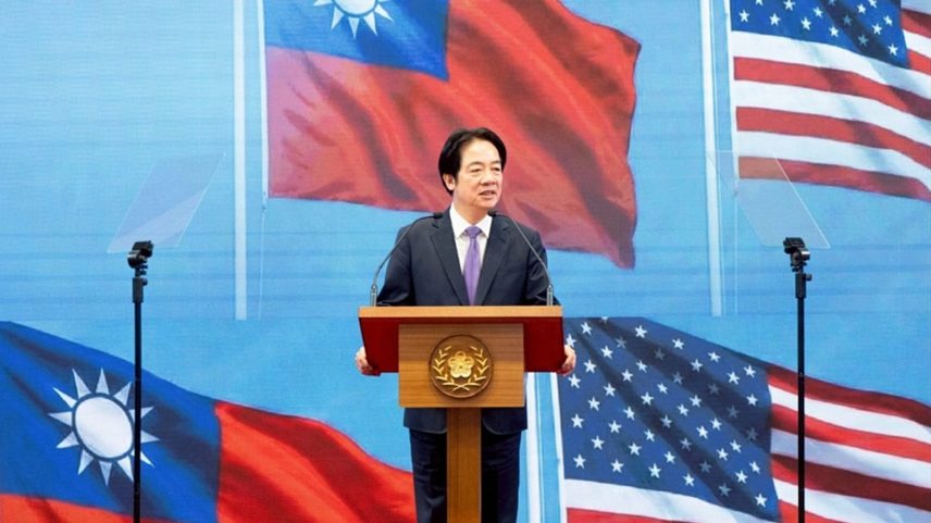 ARQUIVO - O Presidente de Taiwan, Lai Ching-te, fala durante uma conferência de imprensa sobre a "Parceria para a Prosperidade Económica Taiwan-EUA" em Taipé, Taiwan, a 3 de fevereiro de 2026