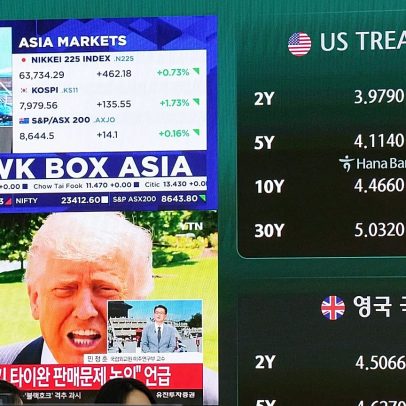 Bolsas mundiais sobem com expectativa de cimeira Trump-Xi