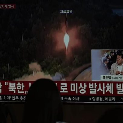 Coreia do Norte lança projéteis, incluindo míssil balístico, no Mar Amarelo