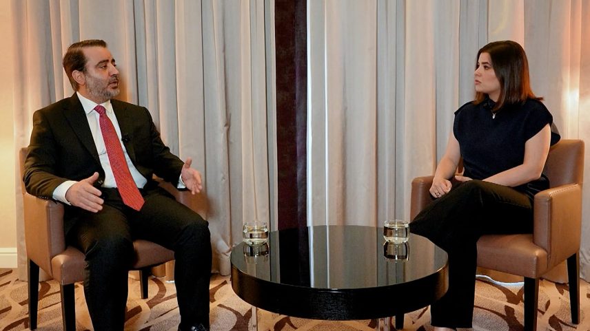 Asaad al-Shaibani, Ministro dos Negócios Estrangeiros da Síria e Maria Tadeo, Euronews