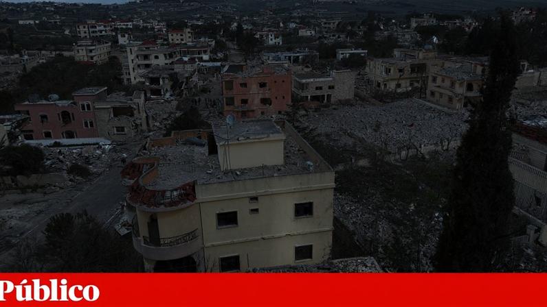 A aldeia de Yaroun, perto da fronteira