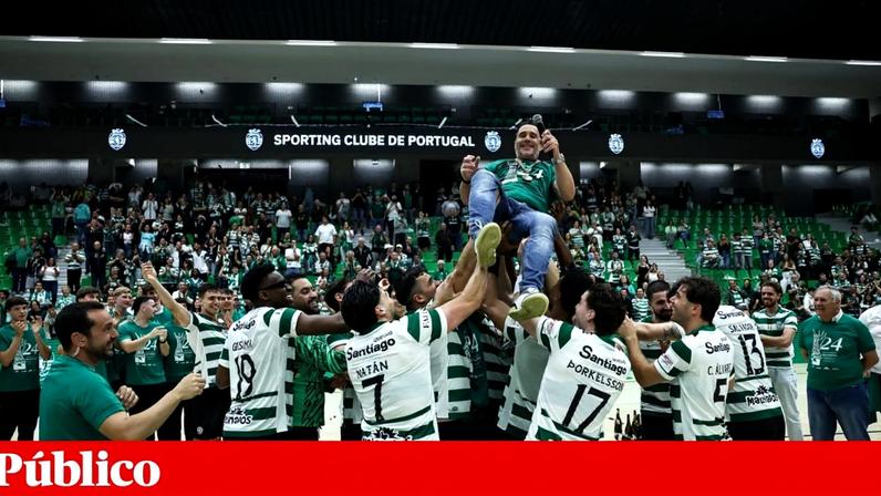 Sporting conquistou terceiro título consecutivo de campeão nacional e igualou os 24 troféus do FC Porto