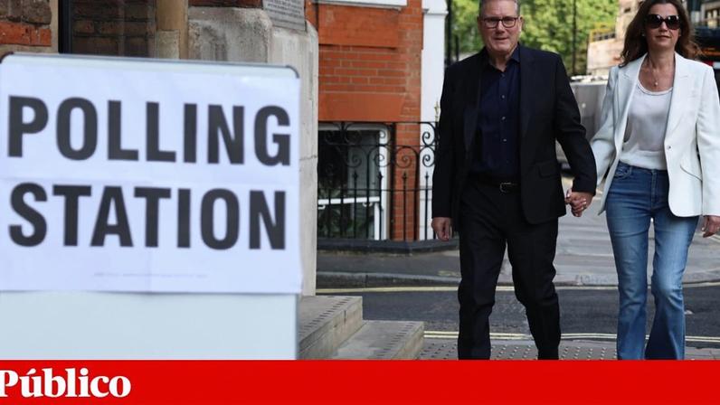 O primeiro-ministro trabalhista britânico, Keir Starmer, na votação de quinta-feira