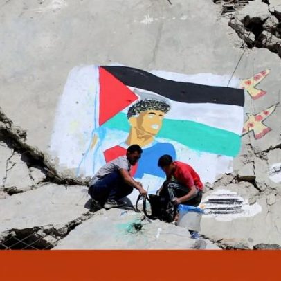 Lamine Yamal homenageado com mural em Gaza após erguer bandeira palestiniana