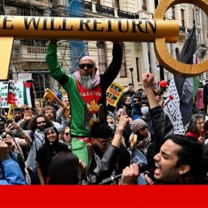 Milhares em Londres unem marchas contra a imigração e a favor da Palestina