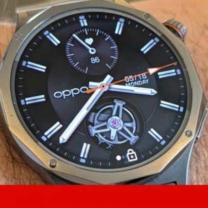 Oppo Watch X3 com IA do Google reduz necessidade de carregador