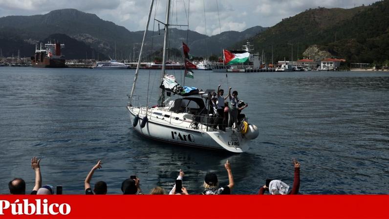 Mais dois portugueses detidos por Israel após intercepção de flotilha para Gaza