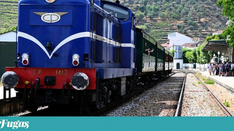 O Comboio histórico do Douro percorre o Alto Douro Vinhateiro, Património Mundial da UNESCO