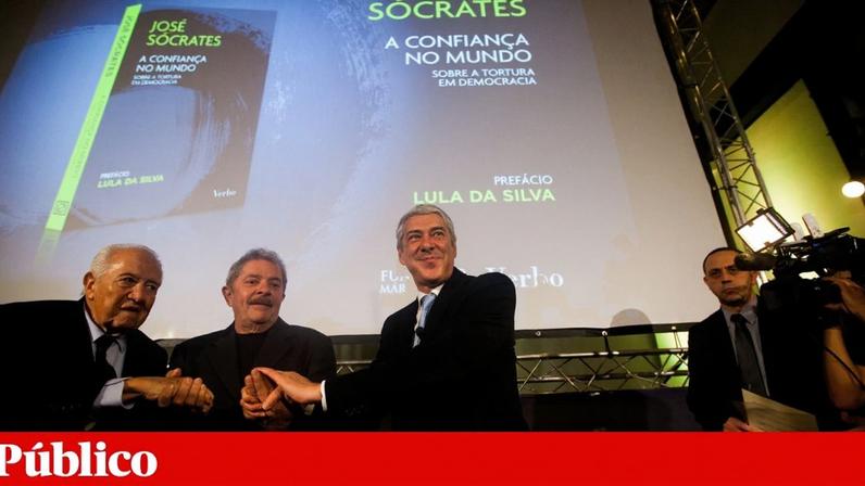 O lançamento do livro de José Sócrates, A confianca do mundo, decorreu em Outubro de 2023, com a presença de Lula da Silva e do ex-Presidente da República Mário Soares