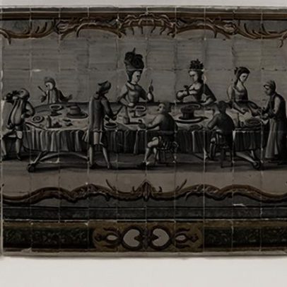 Cena de 270 anos com fidalgos que usam garfo chega ao Museu do Azulejo