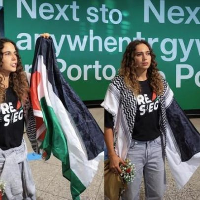 Ativistas da Global Sumud Flotilla denunciam agressões de Israel em Portugal