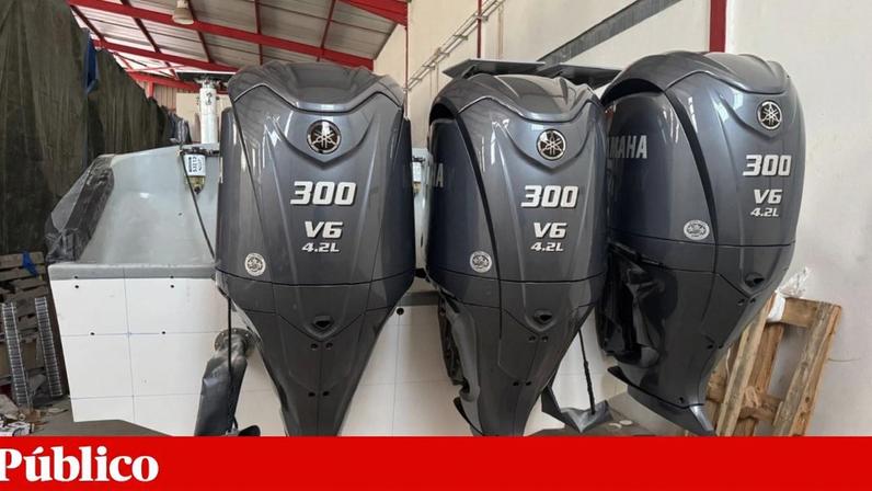 Foram também apreendidos três motores de 300cv, dois camiões, sete galeras, três geradores e cerca de 90 mil litros de combustível