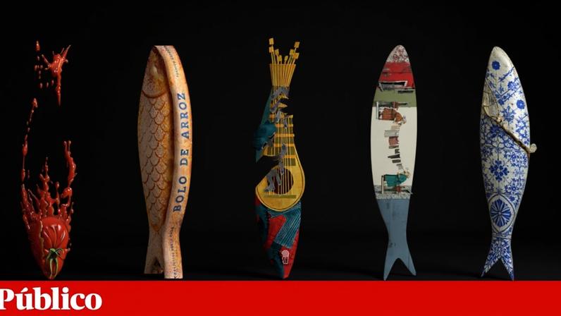 As cinco sardinhas vencedoras na edição de 2026
