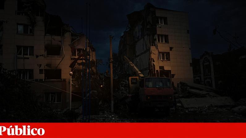 A residência de estudantes do Colégio Pedagógico de Starobilsk, que a Ucrânia nega ter atacado