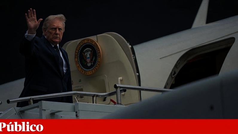 Trump embarca para Washington após um comício no estado de Nova Iorque