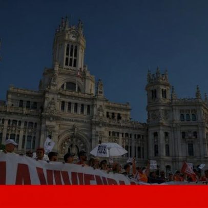 Milhares protestam em Madrid contra o custo da habitação