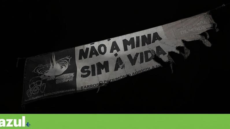 Faixas de protesto em Covas do Barroso, Boticas