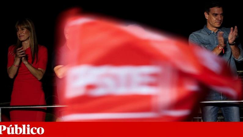 Begoña Gómez e o presidente do Governo espanhol, Pedro Sánchez