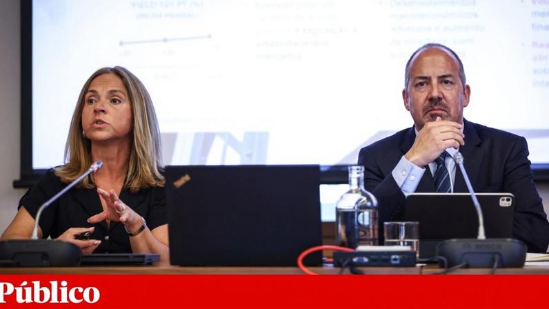 Álvaro Santos Pereira, governador do Banco de Portugal, e Clara Raposo, vice-governadora