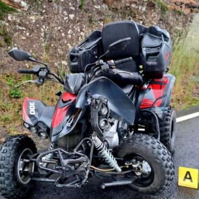 Colisão entre moto e dois carros em Braga deixa dois feridos