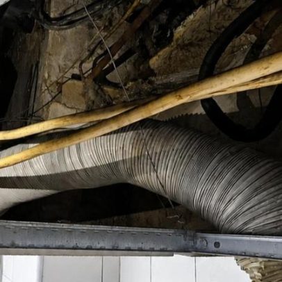 Restaurante com alimentos estragados tinha tubo de esquentador ligado ao teto