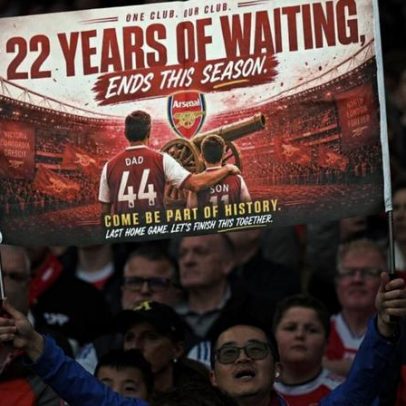 Arsenal é campeão inglês após empate do City