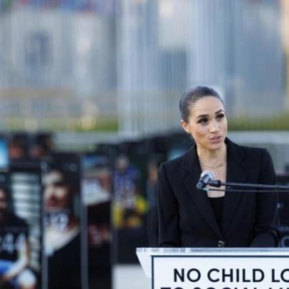 Meghan Markle em Genebra faz apelo por internet mais segura para crianças