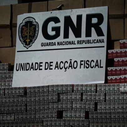 GNR apreende mais de dois milhões de cigarros em Guimarães e detém três homens