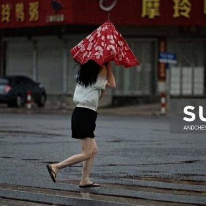 China emite alerta para chuvas intensas no sul neste fim de semana prolongado