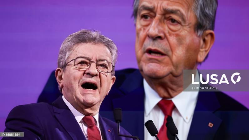 Jean-Luc Mélechon, da esquerda francesa, anuncia candidatura às presidenciais de 2027