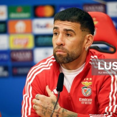 Benfica anuncia saída do central Otamendi