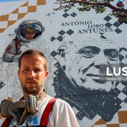 Edis One homenageia António Lobo Antunes com mural de 21 metros em Benfica